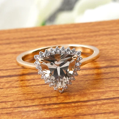 £1051.99 • Buy ILIANA 18ct Yellow Gold AAA Turkizite Halo Ring With Diamond SI