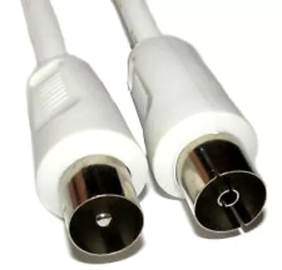 10M Male To Female TV Coaxial Digital Aerial Antenna Extension Cable Coax Lead  • £3.19