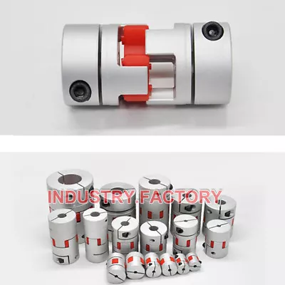 6/8/9/10/11/12/14mm CNC Flexible Jaw Plum Coupling Shaft Coupler D25mm L35mm • $10.99