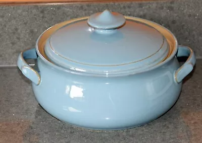 Denby Large Colonial Blue Serving Dish Tureen / Casserole Dish And Lid • £20