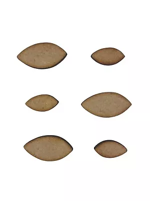 30x Assorted Leaves Leafs  2/3cm Wood Craft Embelishments Laser Cut Shape MDF  • £3.15