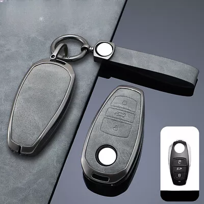 Zinc Alloy Leather Car Smart Key Fob Case Cover Holder For VW Touareg 2011-2017  • $22.99