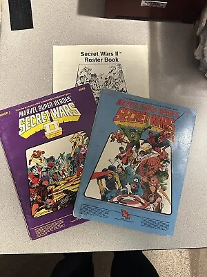 Vintage 1986 Secret Wars & Secret Wars II Marvel Super Heroes MHSP2 RPG Modules • $41.95