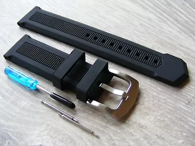 TAG Heuer Compatible Formula 1 Rubber Strap - Black 22mm • £29.99