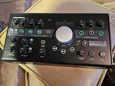 Mackie Big Knob Studio Plus Monitor Controller.  Not Original Power Plug. • $36