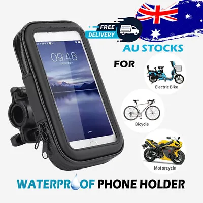 $20.99 • Buy Waterproof Bicycle Bike Motorcycle Handlebar Mount Holder Case For Mobile Phone