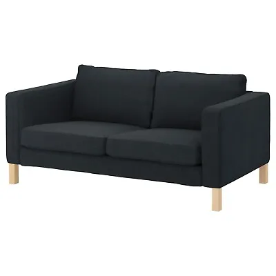 Genuine Ikea Karlstad Cover 2-Seat Sofa (Loveseat) Sivik Dark Grey 901.186.65 • £275