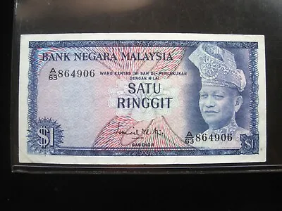 MALAYSIA 1 Ringgit 1967 - 1972 P1 Gabenor Bank Negara Circ 4906# Money Banknote • $14.90