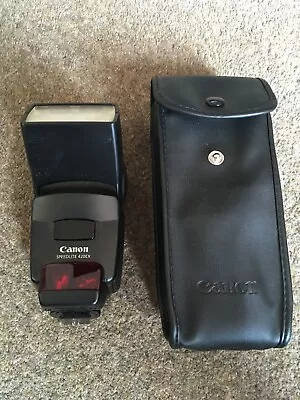 £29.99 • Buy Canon Speedlite 420EX Shoe Mount Flash With Case, Great Condition