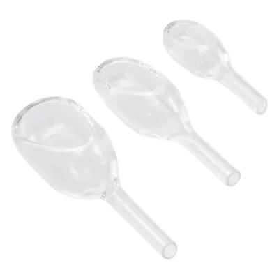 3pc Glass Weighing Boat & Funnel Set - Lab Glassware Clear • £8.85