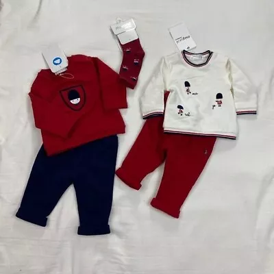 NWT Mayoral Size 1 - 2 Months 5 Piece Outfit  Baby Shirt Pants Socks • $31.50