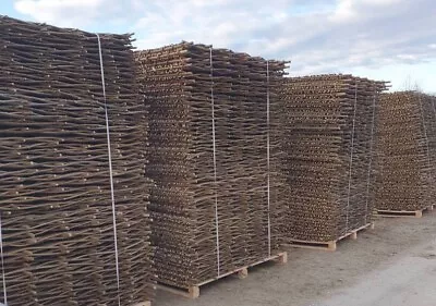 £18315 • Buy Hazel Hurdle Wicker Screen Fence Panel Handmade 6x3,6x4,6x5,6x6