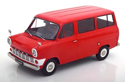 1:18 KK Scale DC180463 Ford Transit MKI MiniBus Red 1965 • £79.99