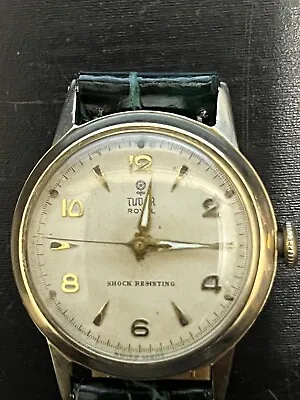 Vintage Rolex Tudor Watch Solid 9ct Gold Case • £425