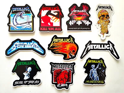 Metallica Vinyl Sticker Lot (10 Stickers) Metal Thrash Megadeth Iron Maiden Punk • £12.53