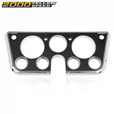 Dash Bezel Chrome 7 Hole Black New Fit For 1967-1972 Chevy C10 Truck • $27.80