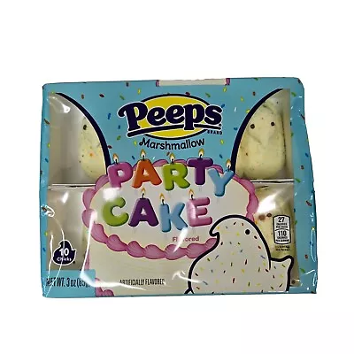 Peeps Marshmallow Chicks PARTY CAKE Holiday Candy 10 Count • $9.12