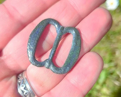 £1.99 • Buy Metal Detecting Find Post Medieval Spectacle Buckle 1350-1720 (285)
