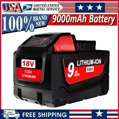 For Milwaukee For M18 9000mAh 18V Li-Ion Extended Capacity Battery 48-11-1890 US • $32.59