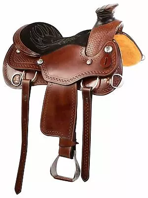 Western Leather Wade Saddle Western Horse Saddle Tack Set Size 10  To 18  • $332.90