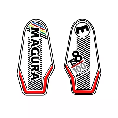 STAR SAM® FORK STICKERS MAGURA TS8 100 DECALS BIKE 29 Inches • $16.80