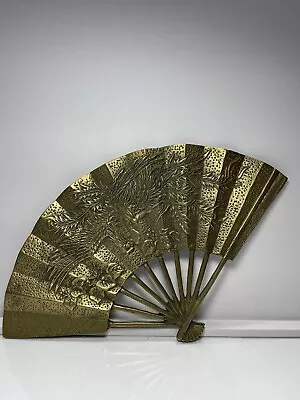 Vintage Brass Hand Fan • $40.50