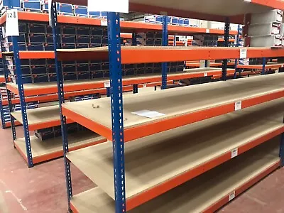 Used Garage Shelving 3 Stand Alone Bays 2m High X 3FT Deep X 6FT 4 Shelves • £270