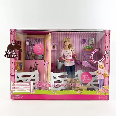 Barbie 2007 Me & My Horse Dream Stable Playset Posable Doll Mattel L9709 • $228.67