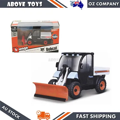 Bburago 10cm BobCat Toolcat 5600 With Snow Plow Farm Series Diecast Model Toy • $41.39