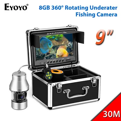 Eyoyo 9‘’ 30M Infrared Video Underwater Fishing Camera Fish Finder DVR 1000TVL • $246.39
