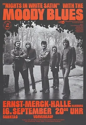 Moody Blues Reproduction 4  X 6  Mini Concert Poster Free Top Loader   • $4.99