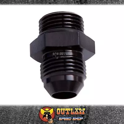 Aeroflow -8 ORB To -8AN Straight Male Flare Adapter - Black - AF920-08BLK • $18.15