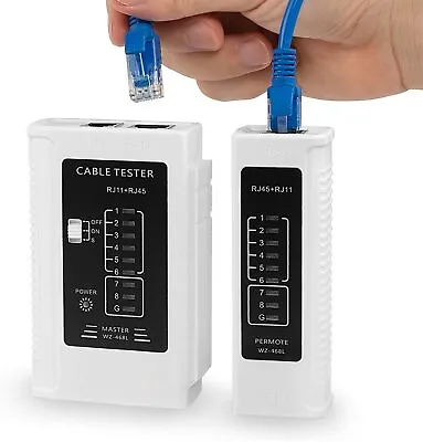 £11.92 • Buy Network Cable Tester For LAN RJ45 RJ11 Cable RJ45 Ethernet Cable Tester