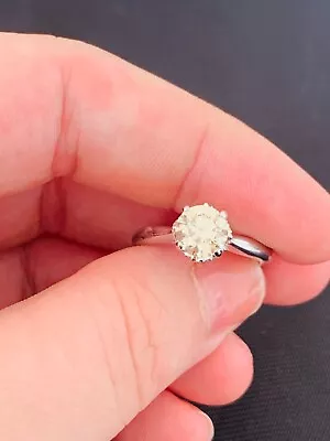 £510 • Buy 18ct Gold Diamond 1.35ct Solitaire Ring