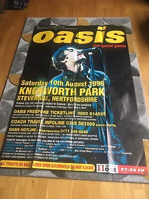 Oasis - Knebworth Original Poster 1996 • £70