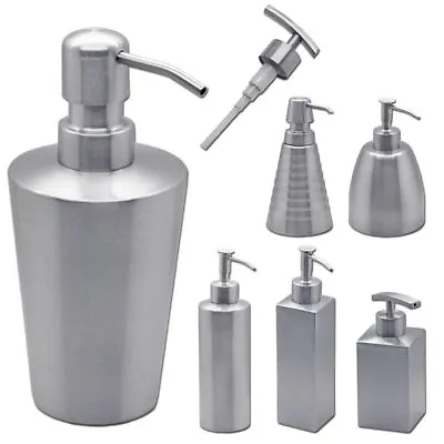£10.84 • Buy Pump Dispenser Soap Dispenser Soap Detergent Shampoo Stainless Steel Bathroom Accessories