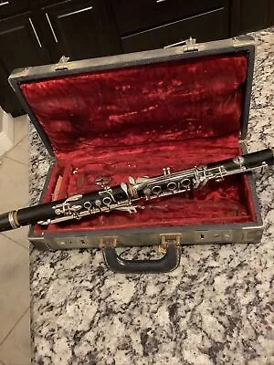 Vintage Collectible Bundy Resonite Clarinet By Selmer Complete W/ Original Case • $99