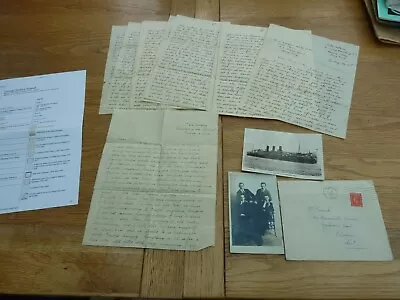 £14.99 • Buy 1930c ORIGINAL HAND WRITTEN 14 PAGE LETTER JOURNAL VOYAGE TO HONG KONG