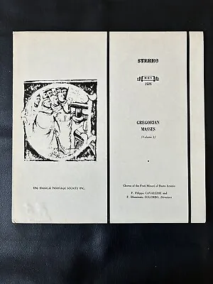 The Musical Heritage Society- Gregorian Masses MHS 1926 Vinyl • $9.99