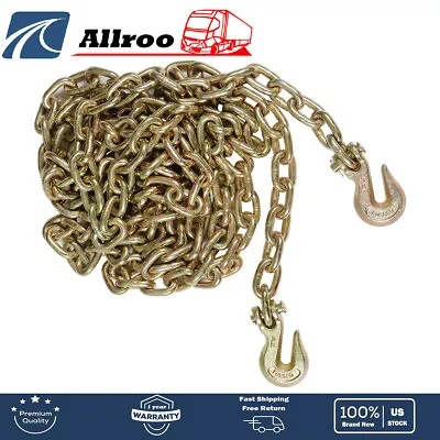 USA Truck Tow Chain Tie Down Binder With Grade 70 Hooks G70 3/8  20' • $49.99