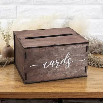 Rustic Envelope Boxes DIY Gift Boxes Wooden Wedding Card Box  Bridal Shower • $39.64