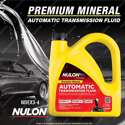 Premium Quality Nulon Premium Mineral Automatic Transmission Fluid 4L NDEX3-4 • $42.95