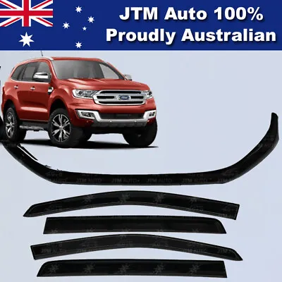 $108.29 • Buy Bonnet Protector + Window Visors Weather Shields To Suit Ford Everest 2015-2021