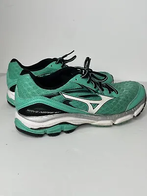 Mizuno Wave Inspire 12 Running Shoes Womens Size 10 Green Trainers Sneakers • $17