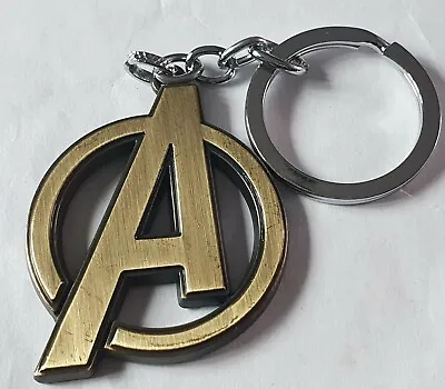 The Avengers  A  Logo Bronze Keyring Captain America Thor Ironman Seller FreeP&P • £4.95