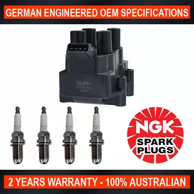 $123.48 • Buy 4x NGK Spark Plugs W/ Swan Ignition Coil Pack For Holden Astra TR 1.8i SRi