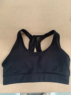 Yoga Top Sports Bra Non-Wired Removable Padding Medium Impact Gym Crop Workout • £6.95