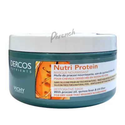 Vichy Dercos Nutrients Nutri Protein Restorative Hair Mask 250ml • $29.80