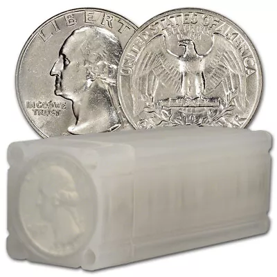 90% Silver Quarters - Brilliant Uncirculated - Roll Of 40 - $10 Face Value • $241