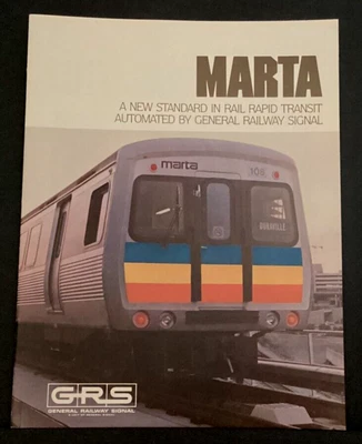$9.95 • Buy MARTA/General Railway Signal Train Brochure 1979